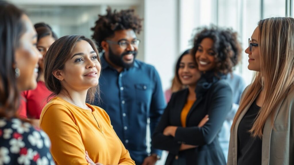 People connecting and understanding each other in a supportive environment.