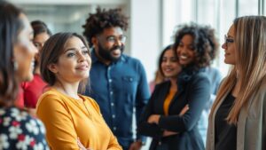 People connecting and understanding each other in a supportive environment.
